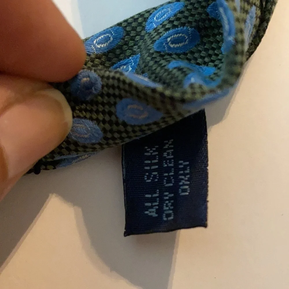 Hilditch & Key Blue Pattern Silk Te England
